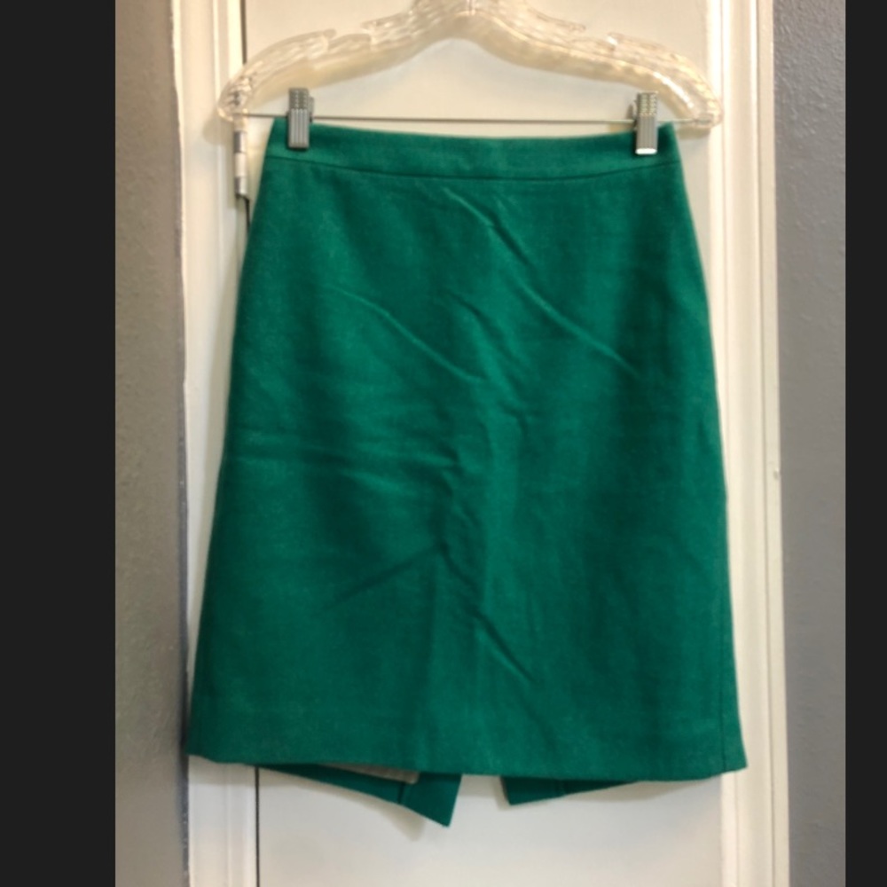 J. Crew green pencil skirt